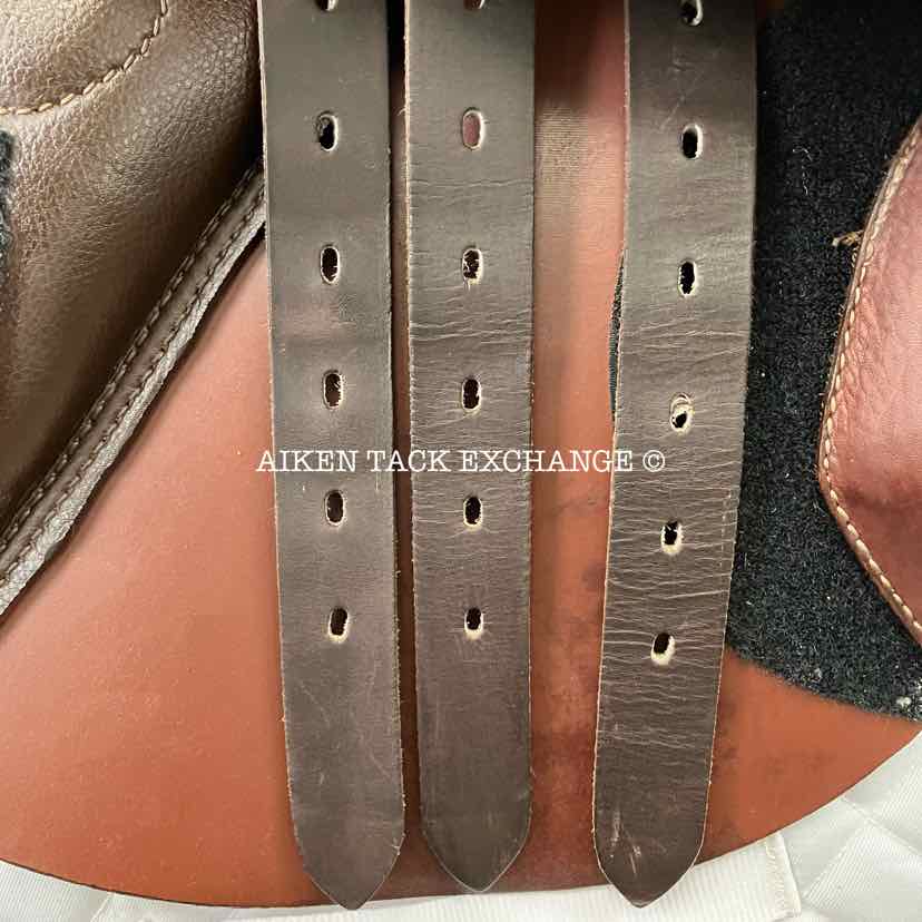 2018 Stubben Redwood Ascend Close Contact Jump Saddle, 16.5" Seat, 32cm Tree - Wide, Wool Flocked Panels