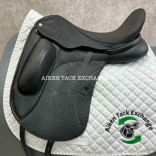 2024 Custom Saddlery Wolfgang Matrix MKII Monoflap Dressage Saddle, 17.5" Seat, Adjustable Tree, Wool Flocked Pony Panels