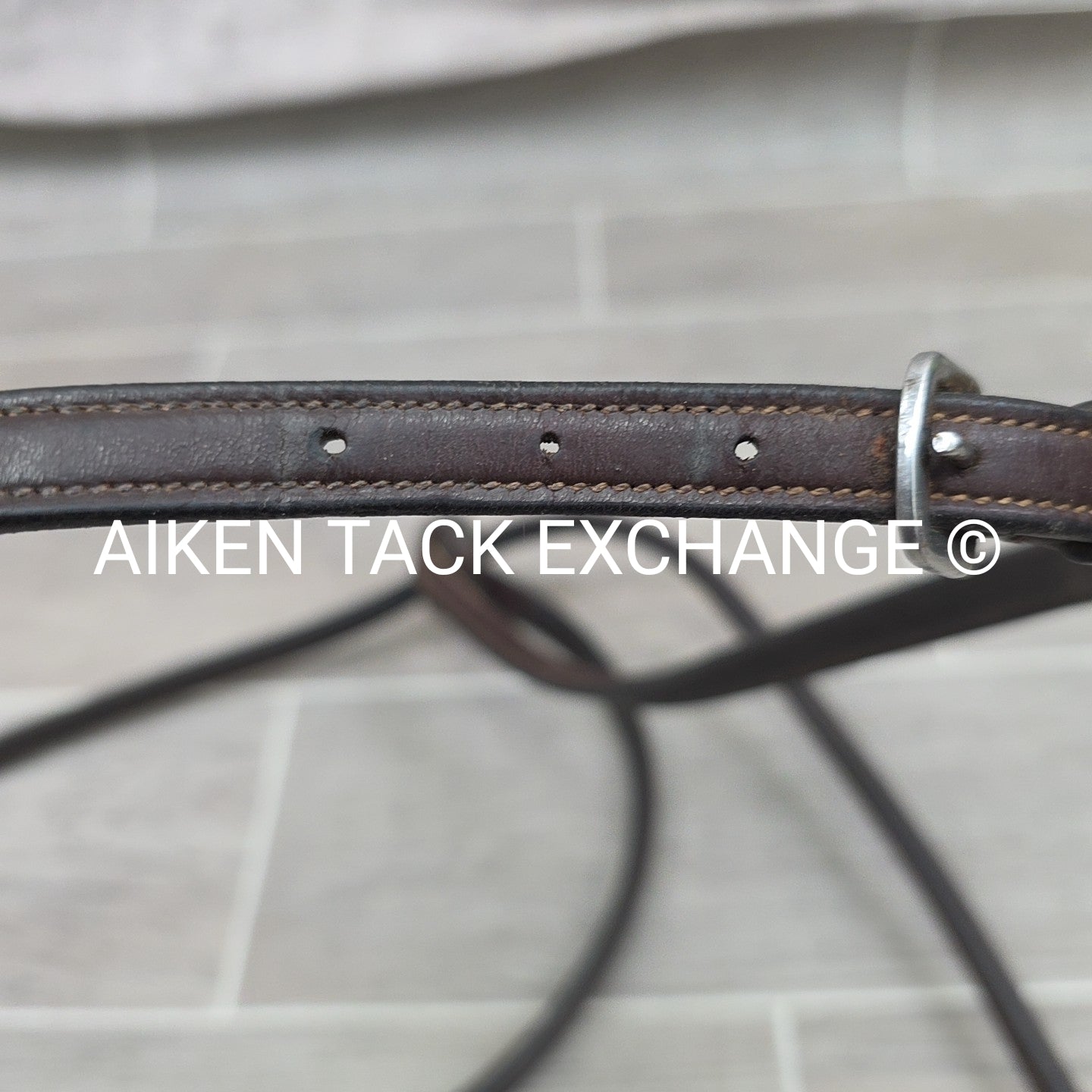 Dy'on Plain Square Raised Standing Martingale, Brown, Size Full