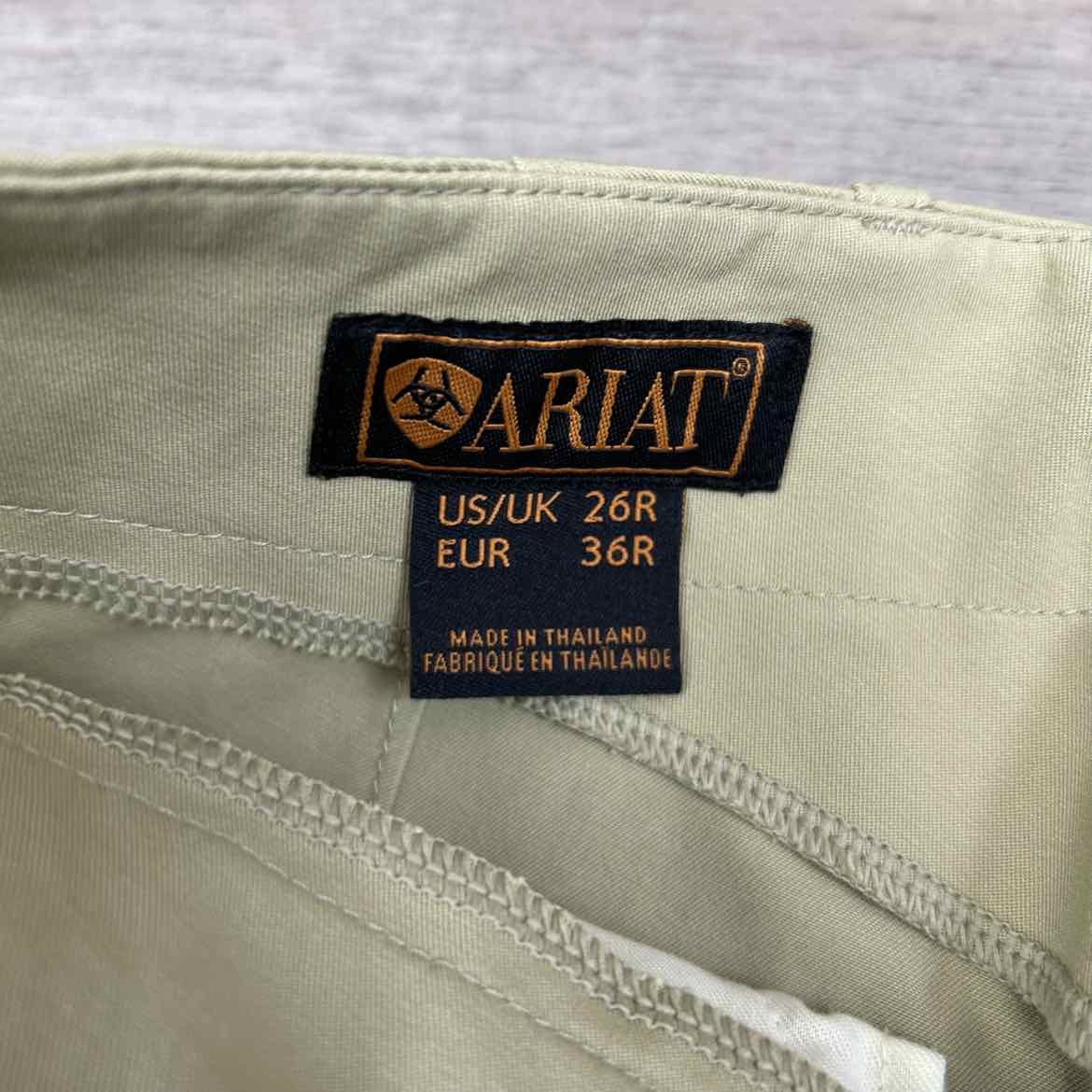 BARGAIN BUNDLE: Ariat All Circuit Knee Patch Side Zip Breeches, Size 26 R, 2 Pai