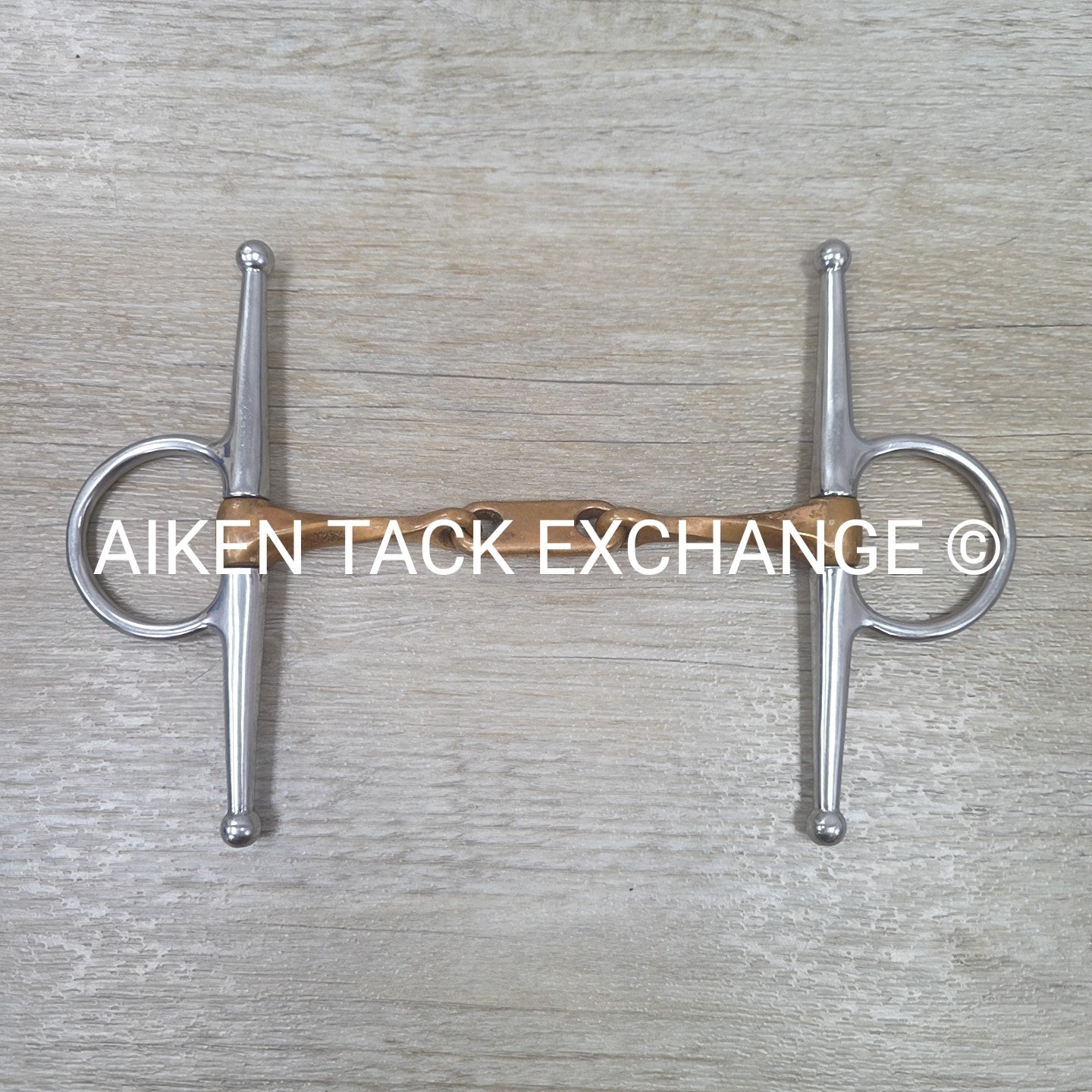 Copper Slow Twist French Link Full Cheek Bit 5.5"