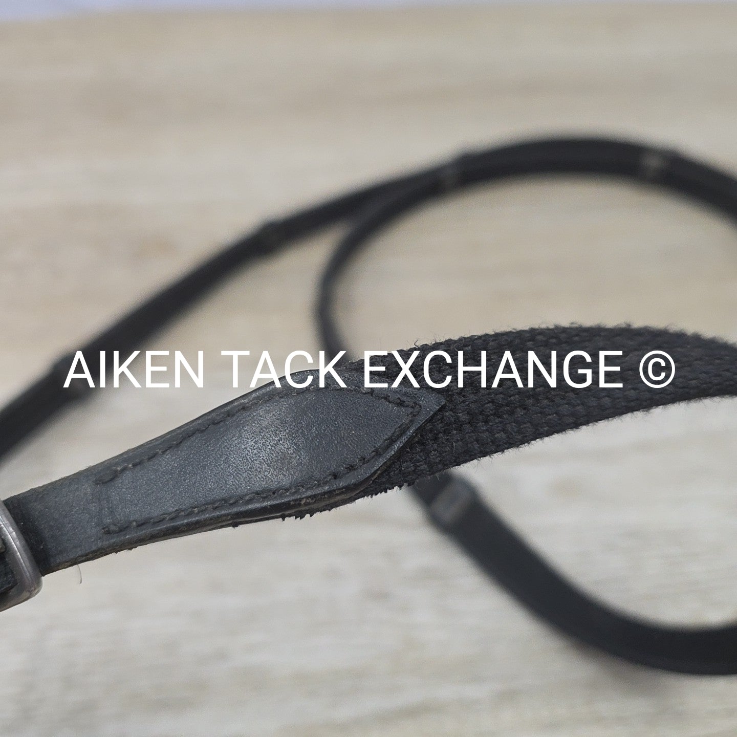 Cotton Web Reins, Black, 58"