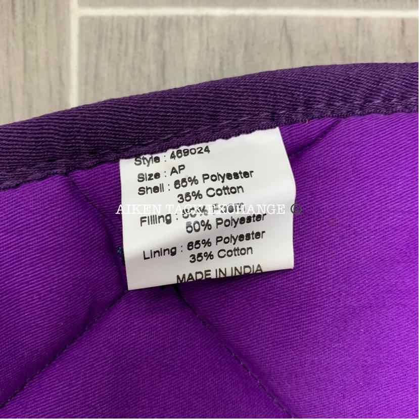 Centaur Hibiscus All Purpose Saddle Pad, Purple, Brand New