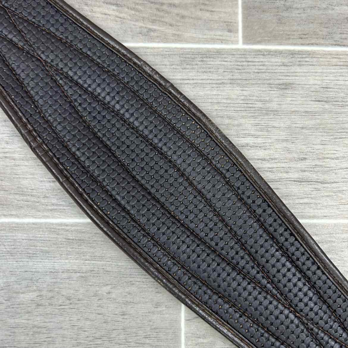 QHP Basic All Purpose Double Elastic Girth, Brown, 52"