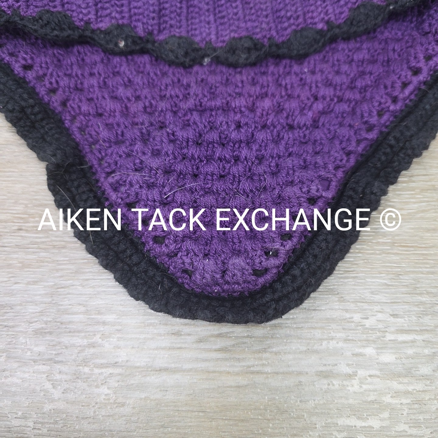 LeMieux Classic Ear Bonnet, Black Currant, Size XLarge