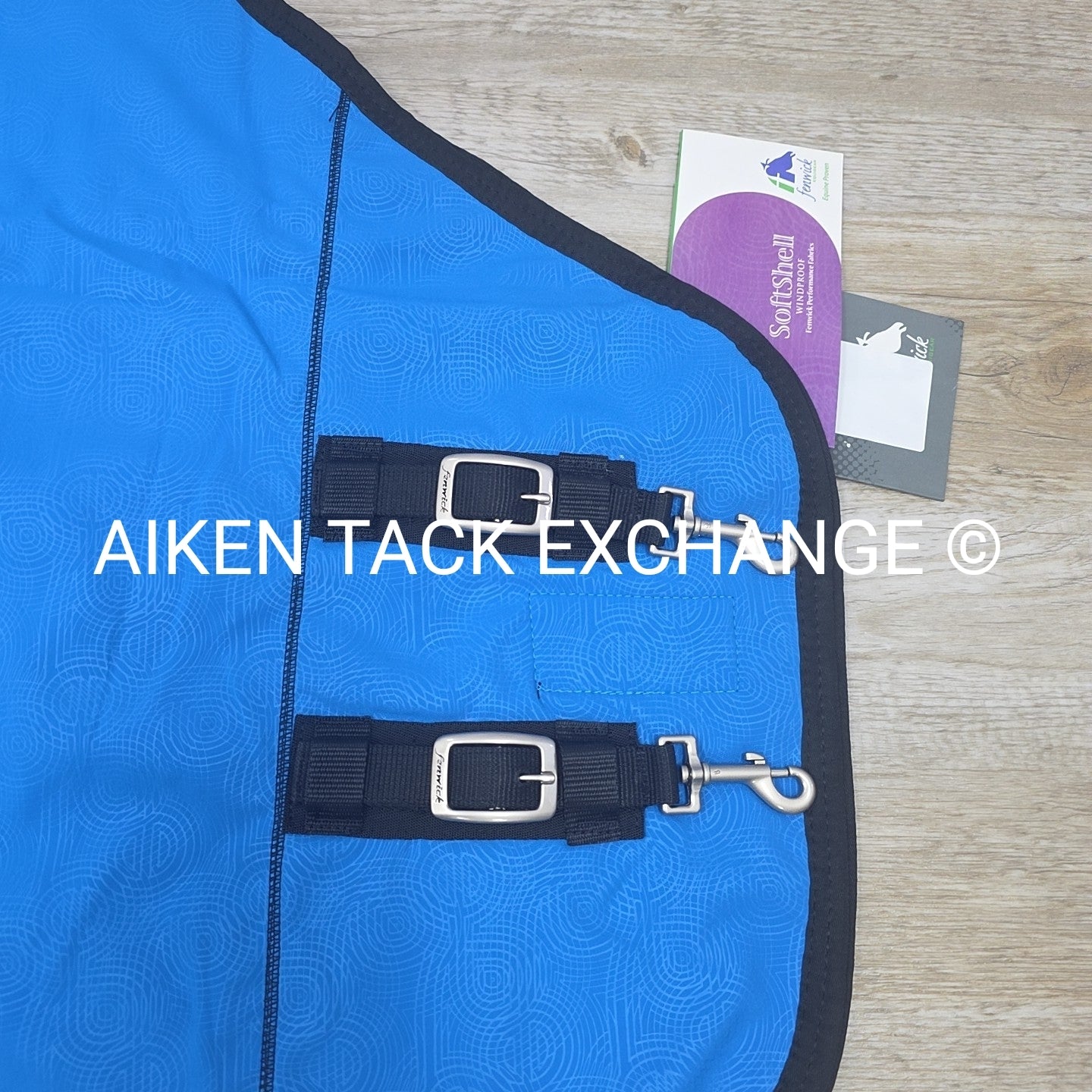 Fenwick Equestrian Softshell Therapeutic Bamboo Blanket, Blue, Size 74"