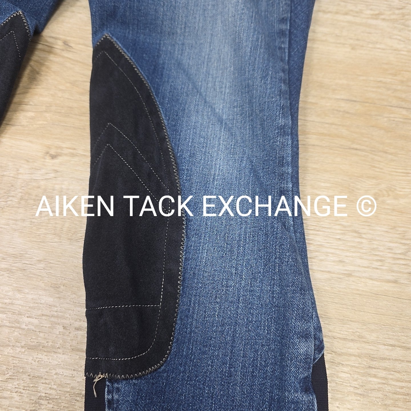 Ariat Denim Knee Patch Breeches, Size 26 R