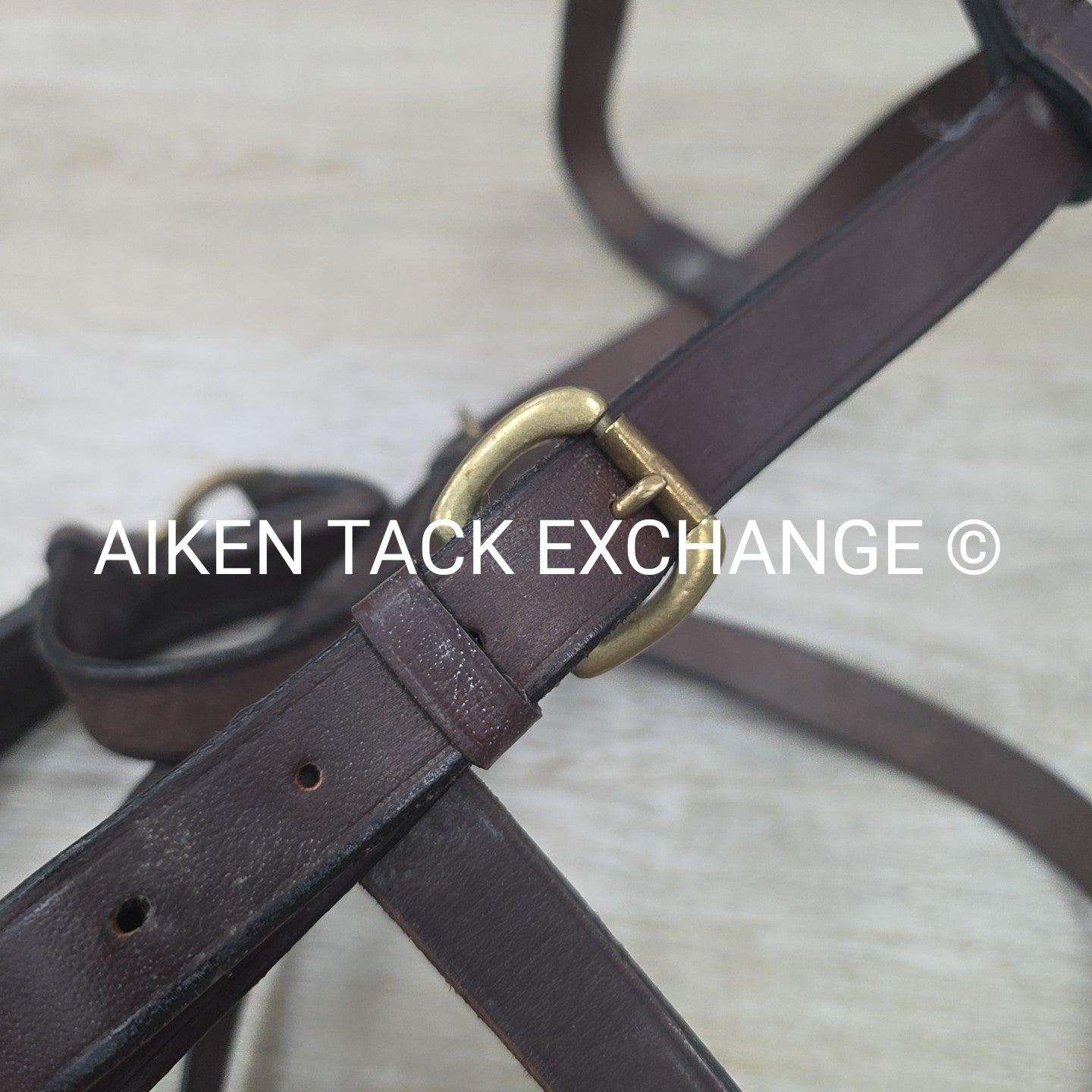 Leather Lunging Cavesson, Brown, Size Full