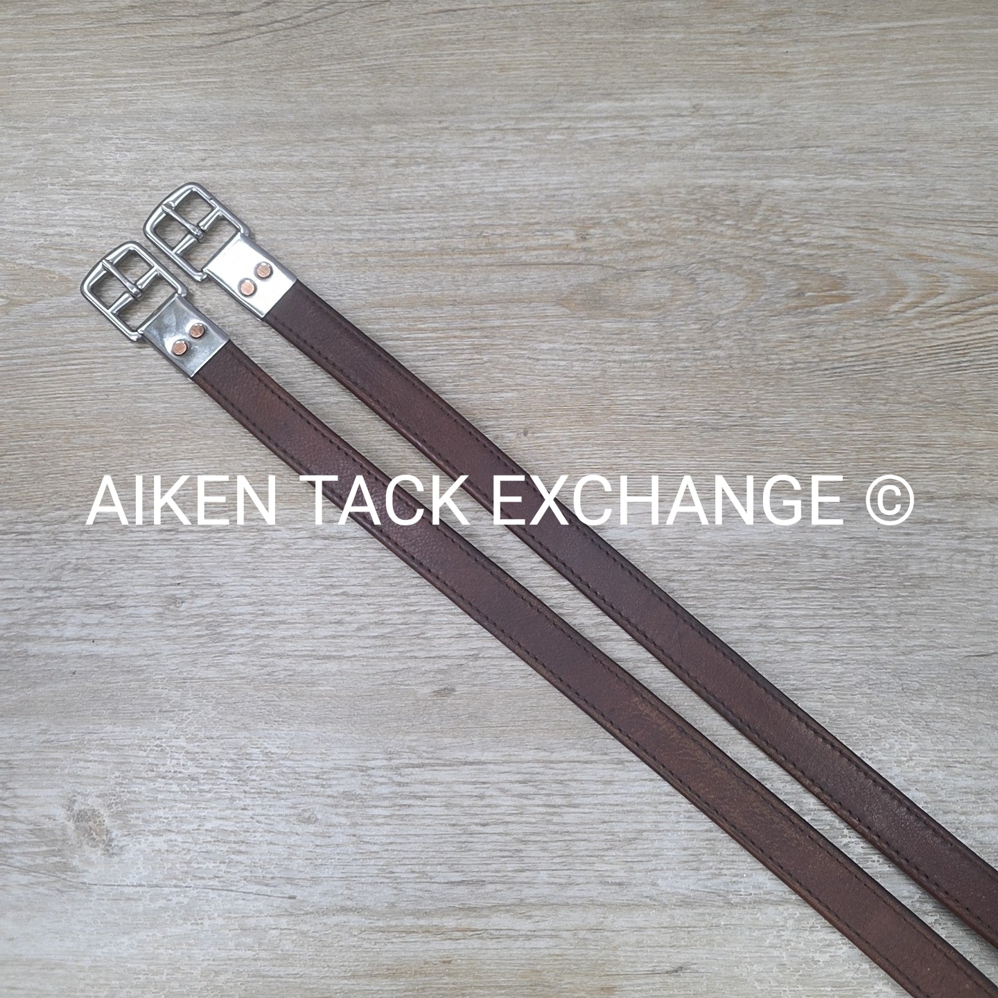 M. Toulouse Stirrup Leathers, Brown, 54"
