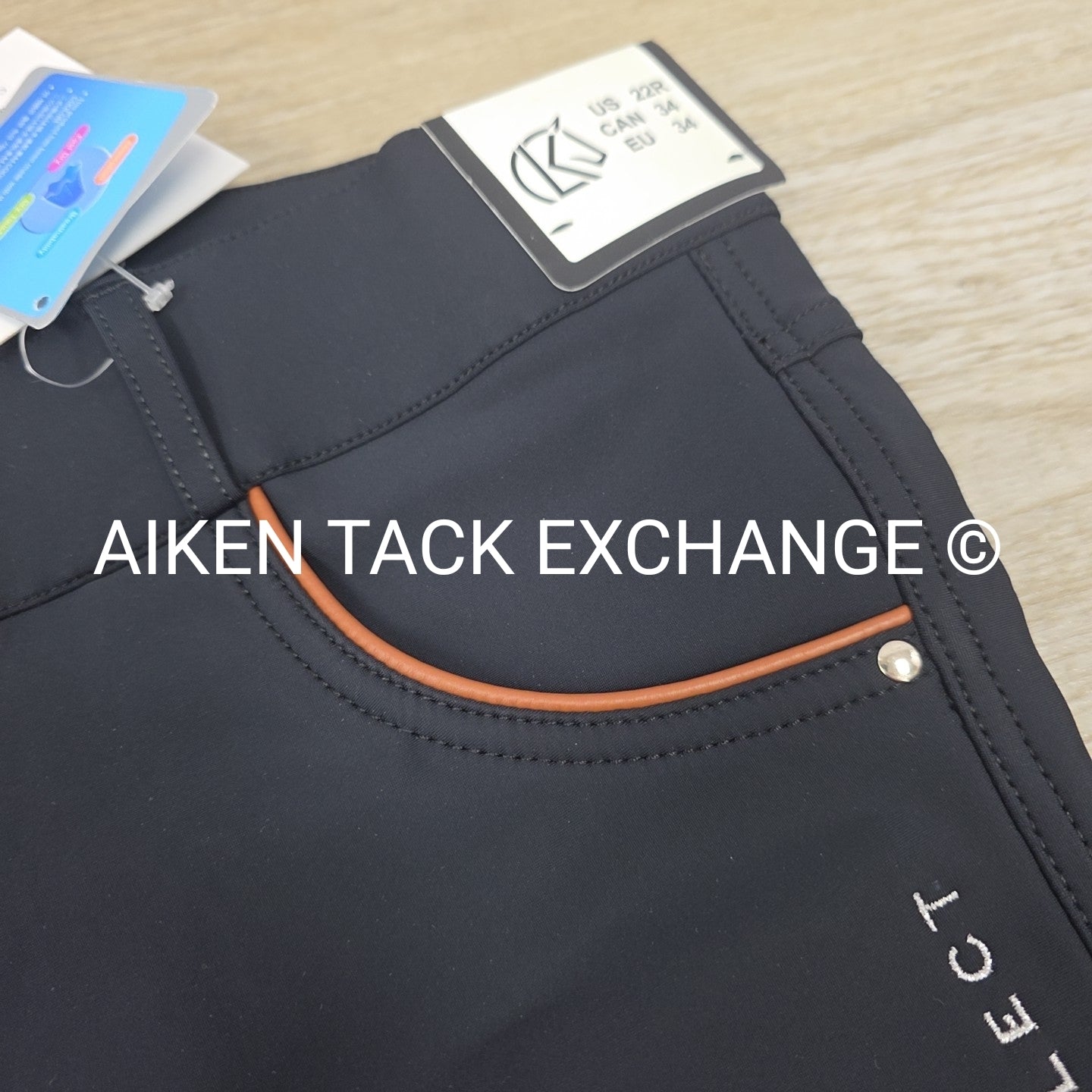 KL Select Gabrielle Silicone Grip Knee Patch Breeches, Size 22 R