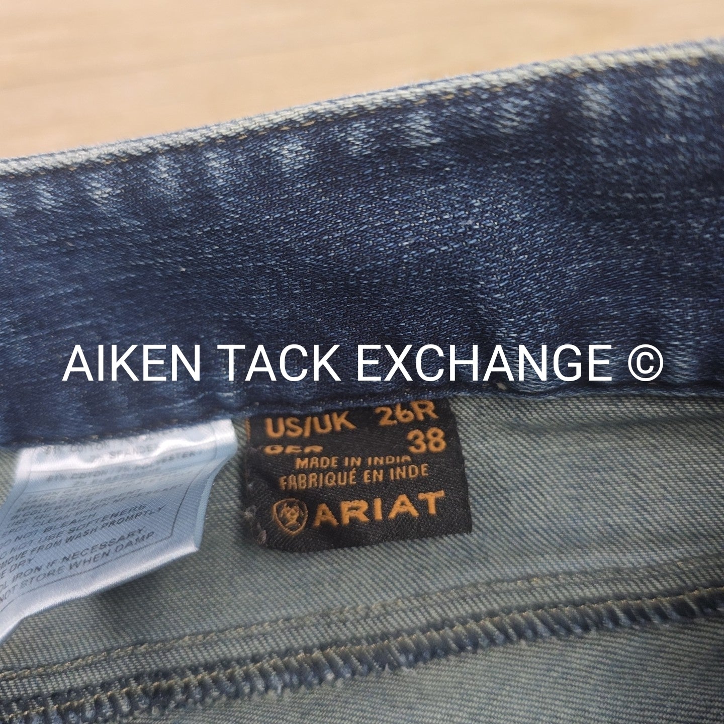 Ariat Denim Knee Patch Breeches, Women's 26R (have blemish)