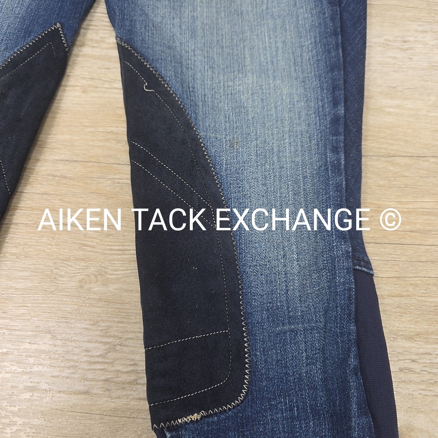 Ariat Denim Knee Patch Breeches, Women's 30