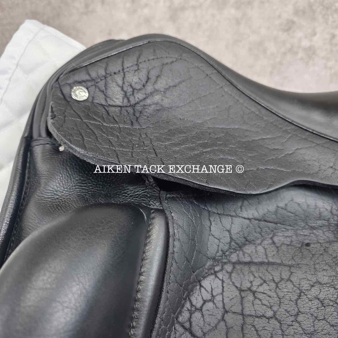 2017 Custom Saddlery Advantage Monoflap Dressage Saddle, 18" Seat, Adjustable Tree, Wool Flocked Panels