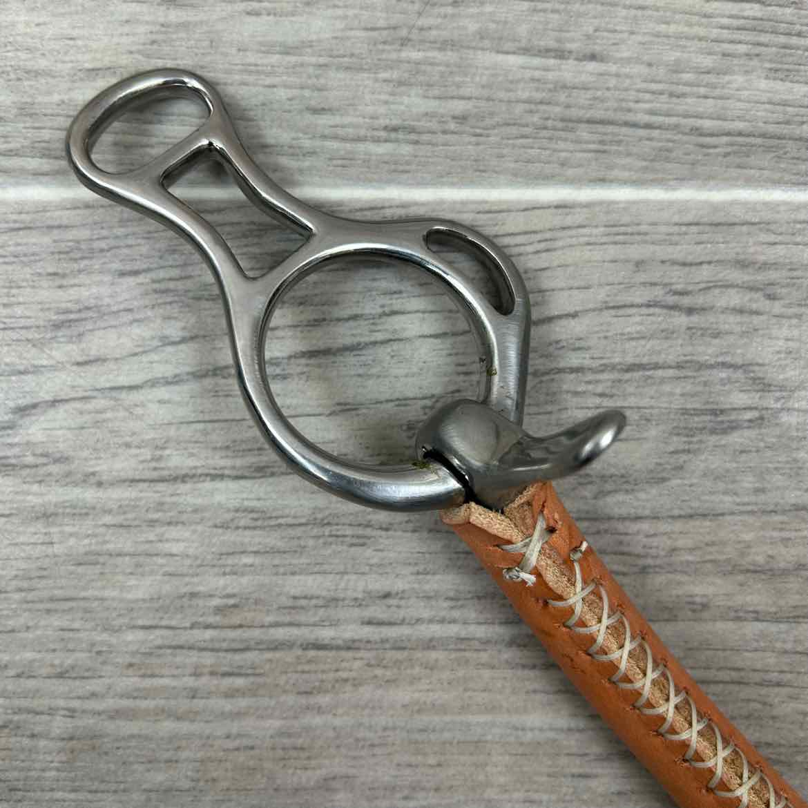 Leather Covered Mullen Mouth Braden Direct Bit 5"