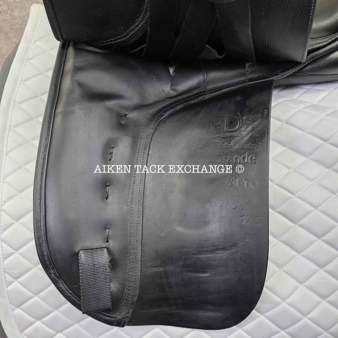 **SOLD** 2014 PDS Carl Hester Grande Alto Dressage Saddle, 17.5" Seat, Adjustable Tree - Changeable Gullet, Wool Flocked Panels