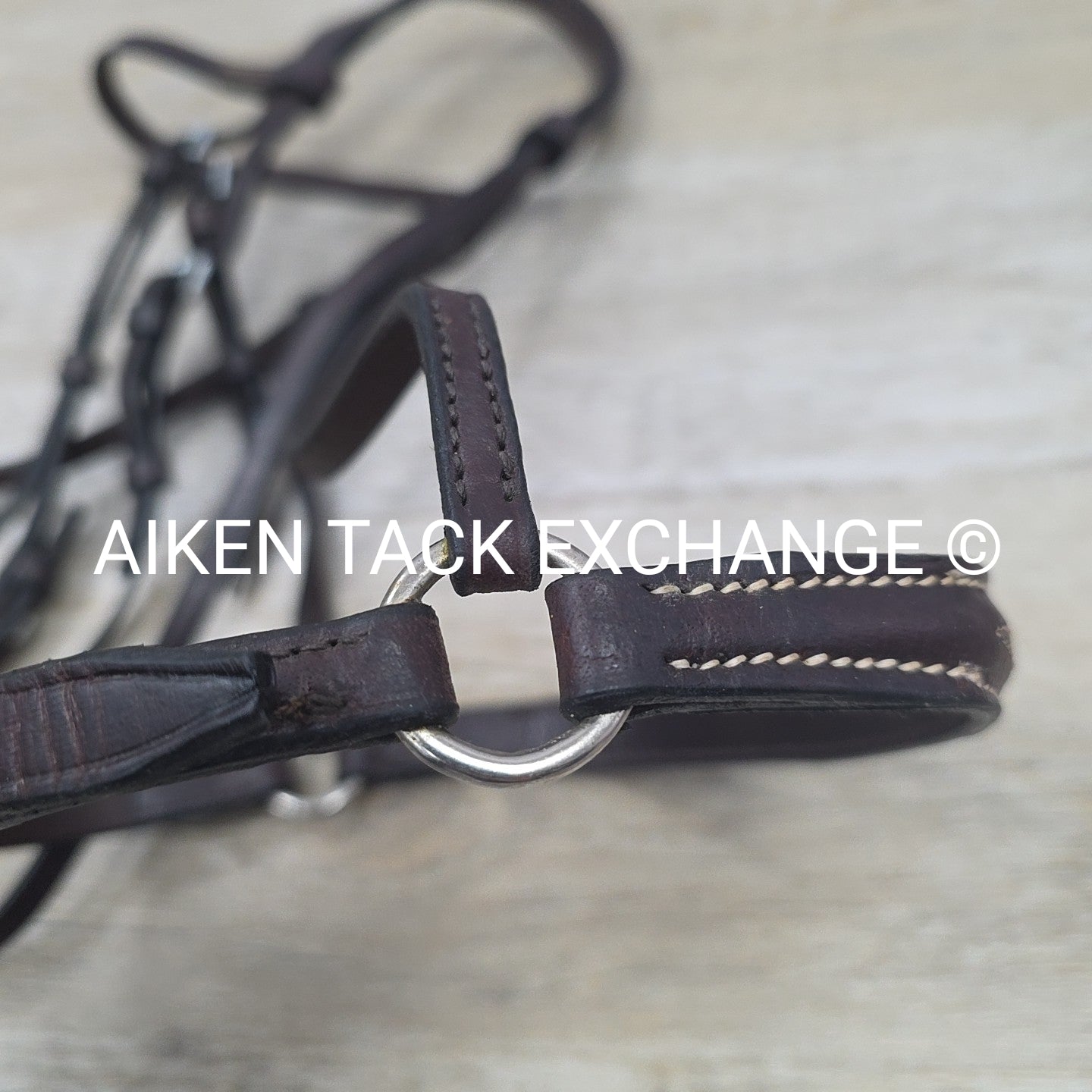 Plain Bridle with Drop Noseband, No Reins, Brown, Size Cob