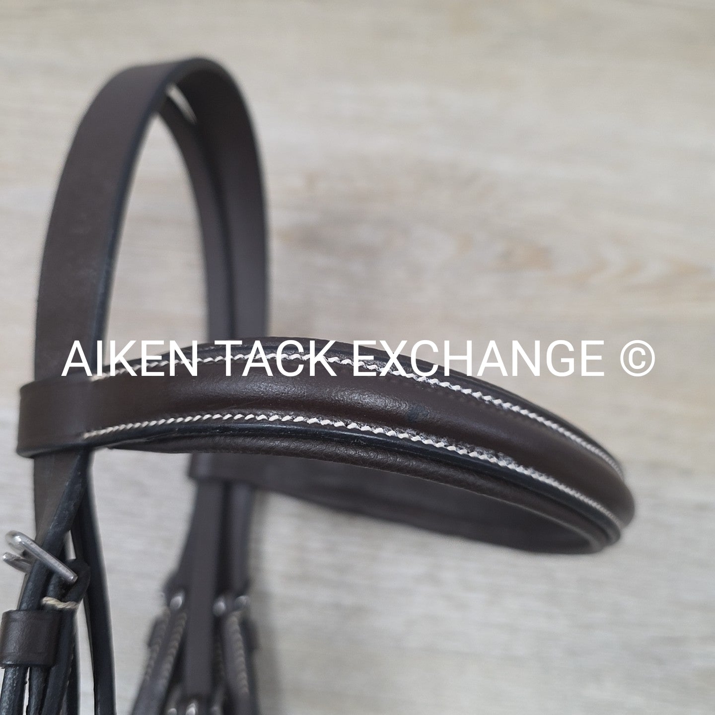 Pinnacle Padded Plain Raised Bridle with Laced Reins, Brown, Size Full