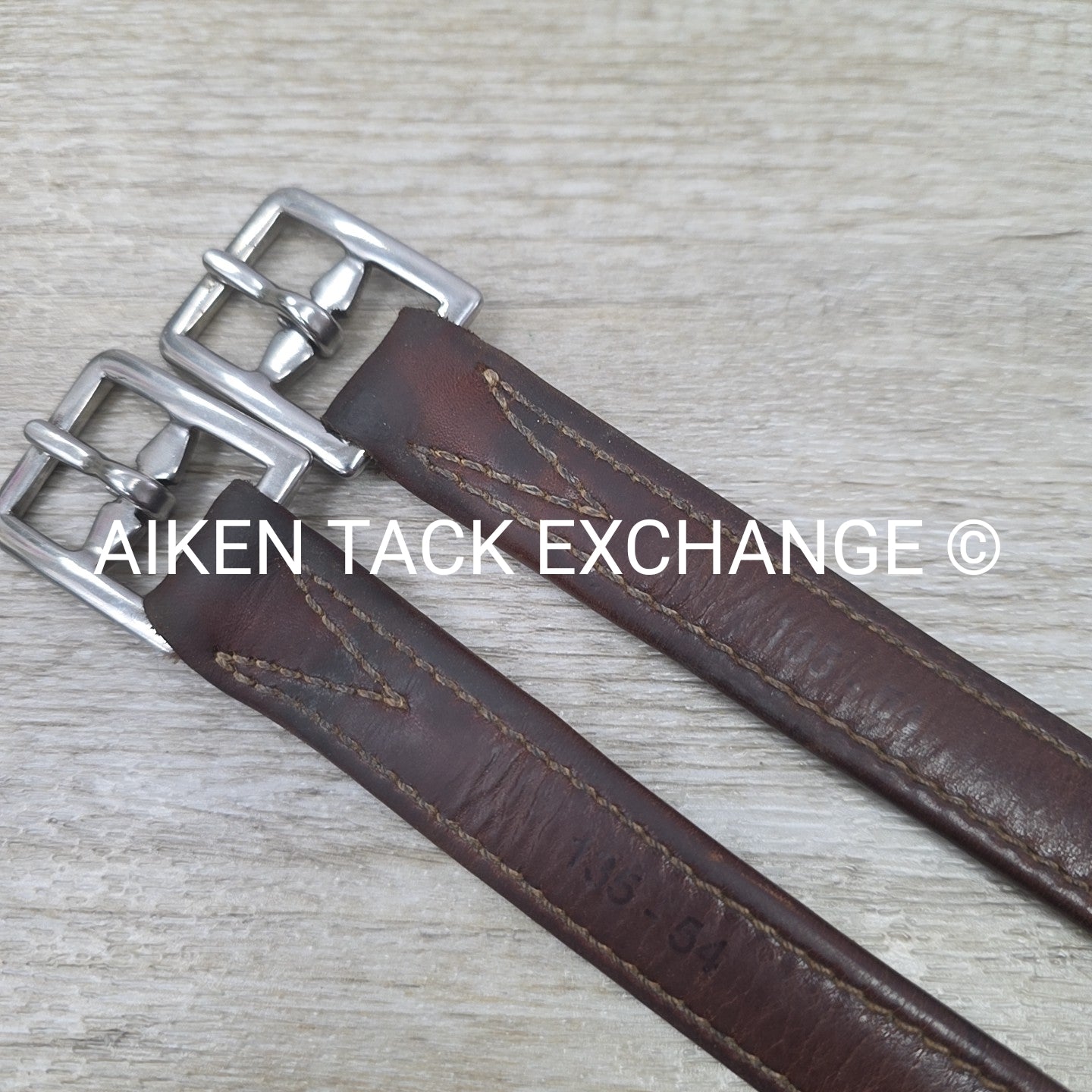Antares Calf Lined Stirrup Leathers, Brown, 54"