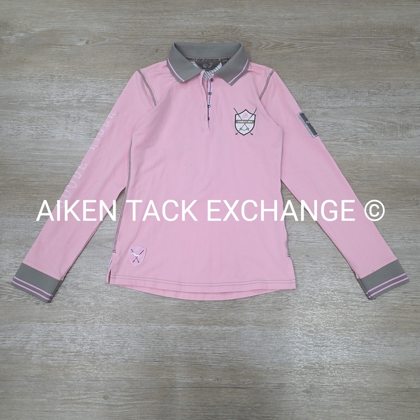 Goode Rider Champion Polo Long Sleeve Top, Youth 16