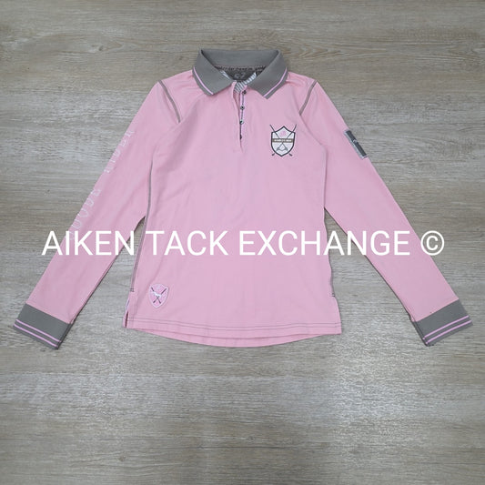 Goode Rider Champion Polo Long Sleeve Top, Youth 16