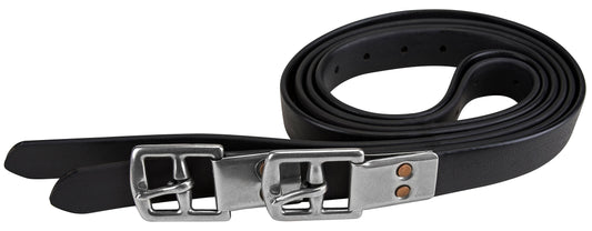 Henri de Rivel Vegan-X Stirrup Leathers: Black / 60