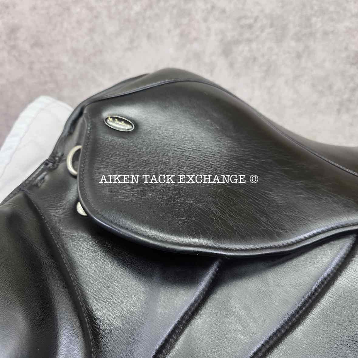 Marcel Toulouse Alissa Platinum Genesis Dressage Saddle, 17.5" Seat, Adjustable Tree, Wool Flocked Panels