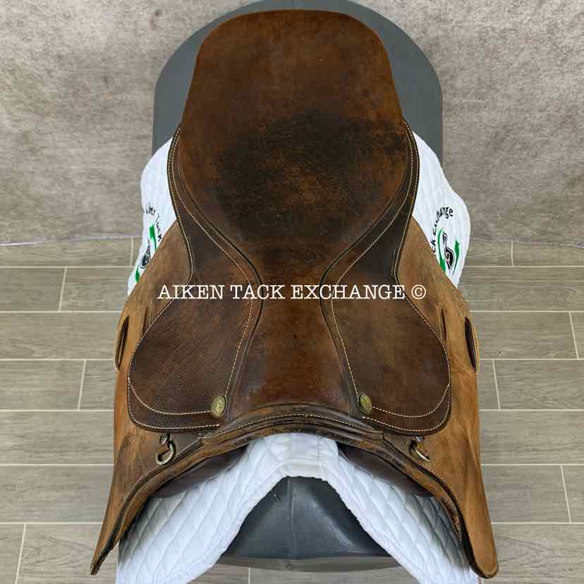 Miguel Acuna American Style Polo Saddle, 18.5" Seat, Medium/Medium Wide Tree, Foam Panels, Buffalo Leather