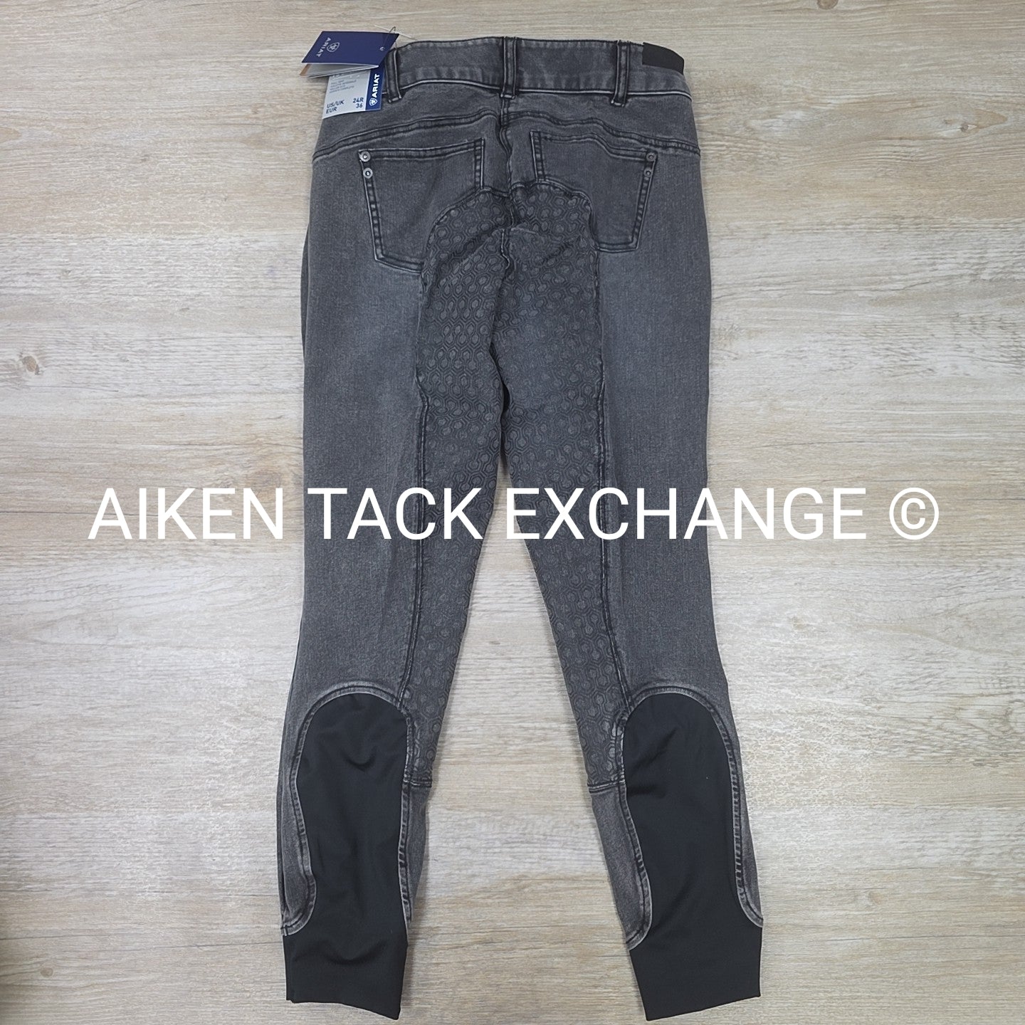 Ariat Halo G Denim Silicone Grip Full Seat Breeches, Size 24