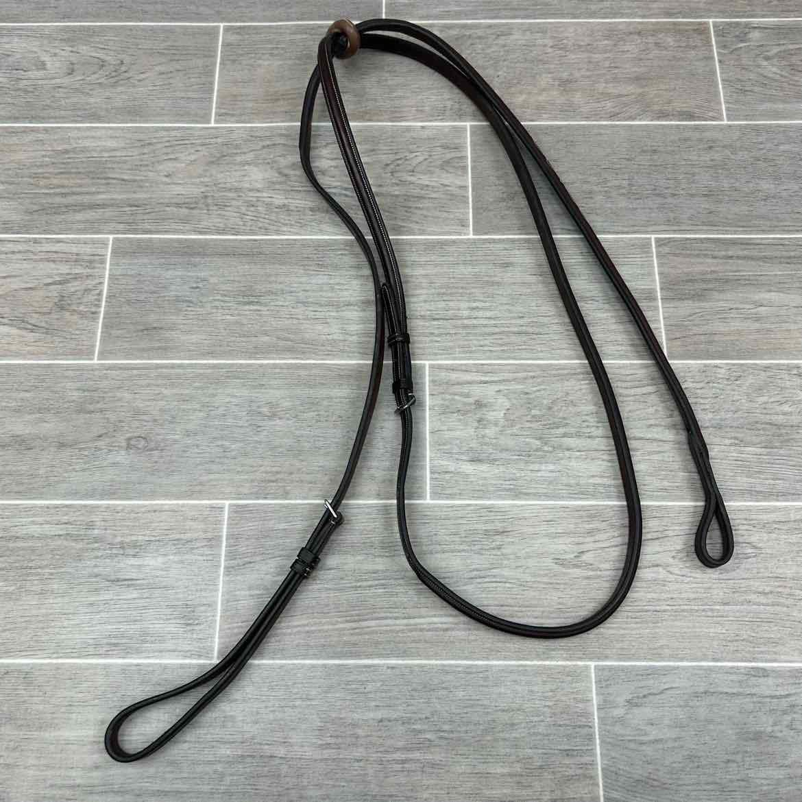Rodrigo Raised Fancy Stitched Standing Martingale, Brown, Size Full