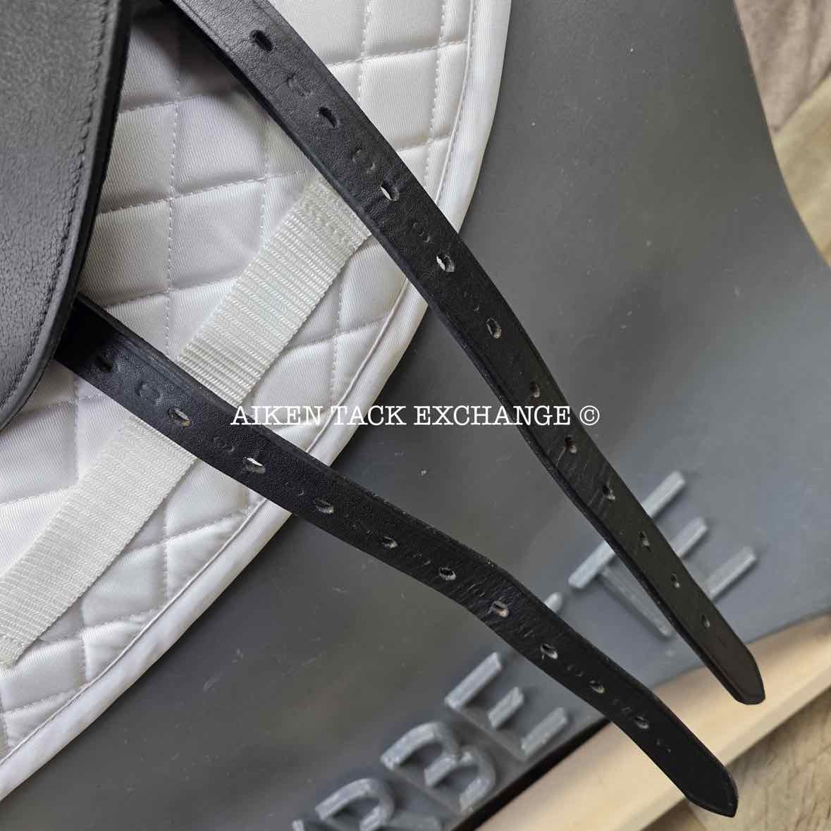 2017 Custom Saddlery Wolfgang Omni Monoflap Dressage Saddle, 17.5" Seat, Adjustable Tree, Wool Flocked Panels