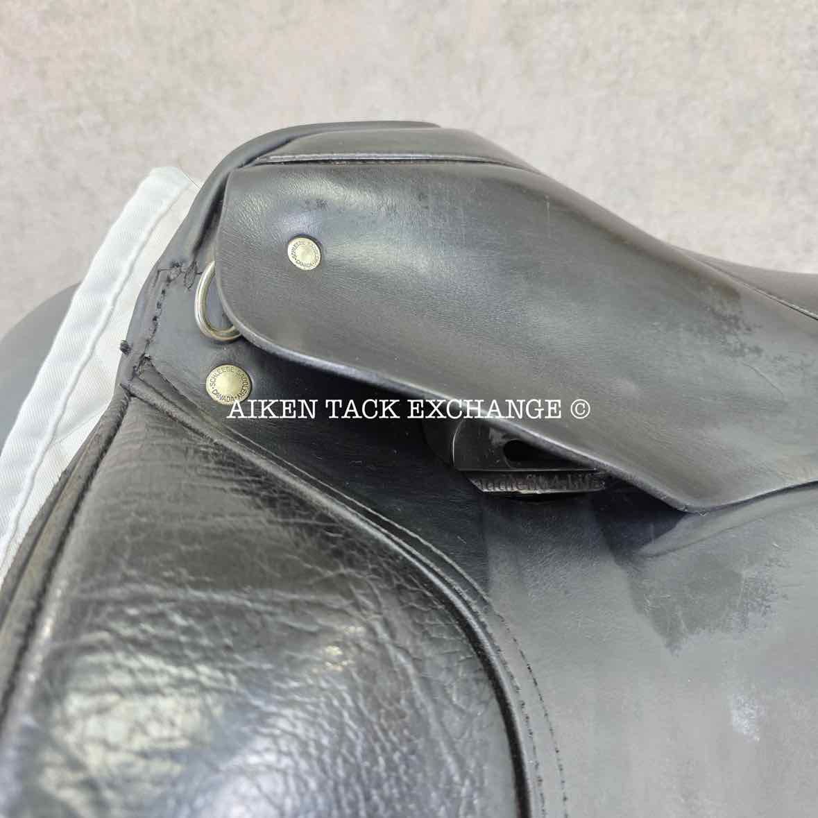 2000 Schleese CHB Dressage Saddle, 17.5" Seat, MW/W Tree, Wool Flocked Panels