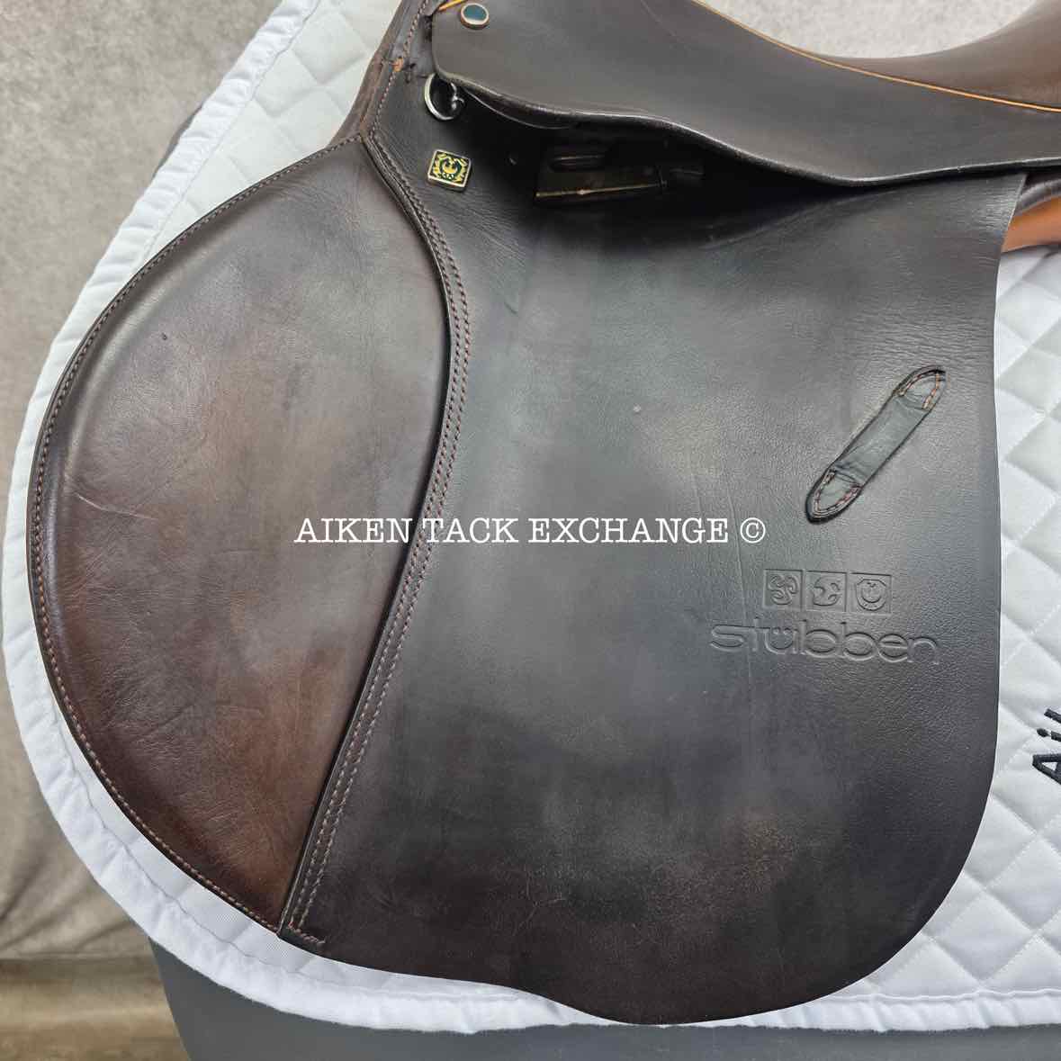 Stubben Siegfried Saddle, 18.5" Seat, 31cm Tree - Medium Wide, Wool Flocked Panels