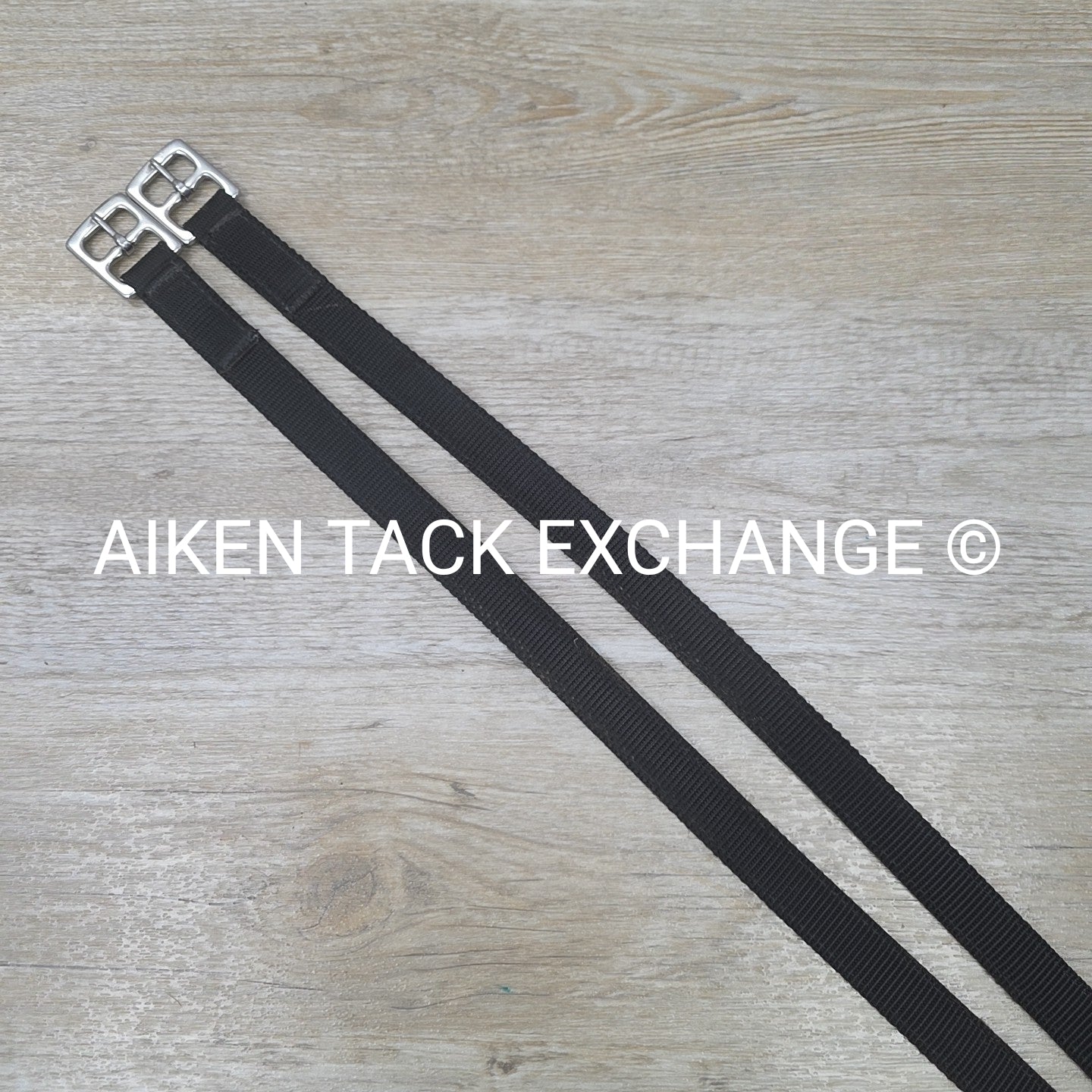 Nylon Stirrup Leathers, Black, 52"