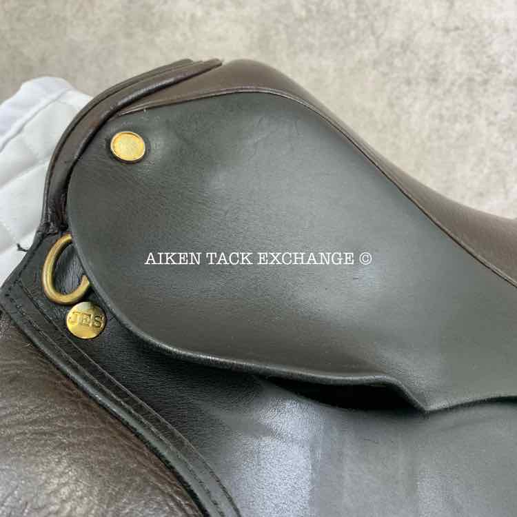 **SOLD** 1998 Schleese JES Dressage Saddle, 17" Seat, Wide Tree, Wool Flocked Panels