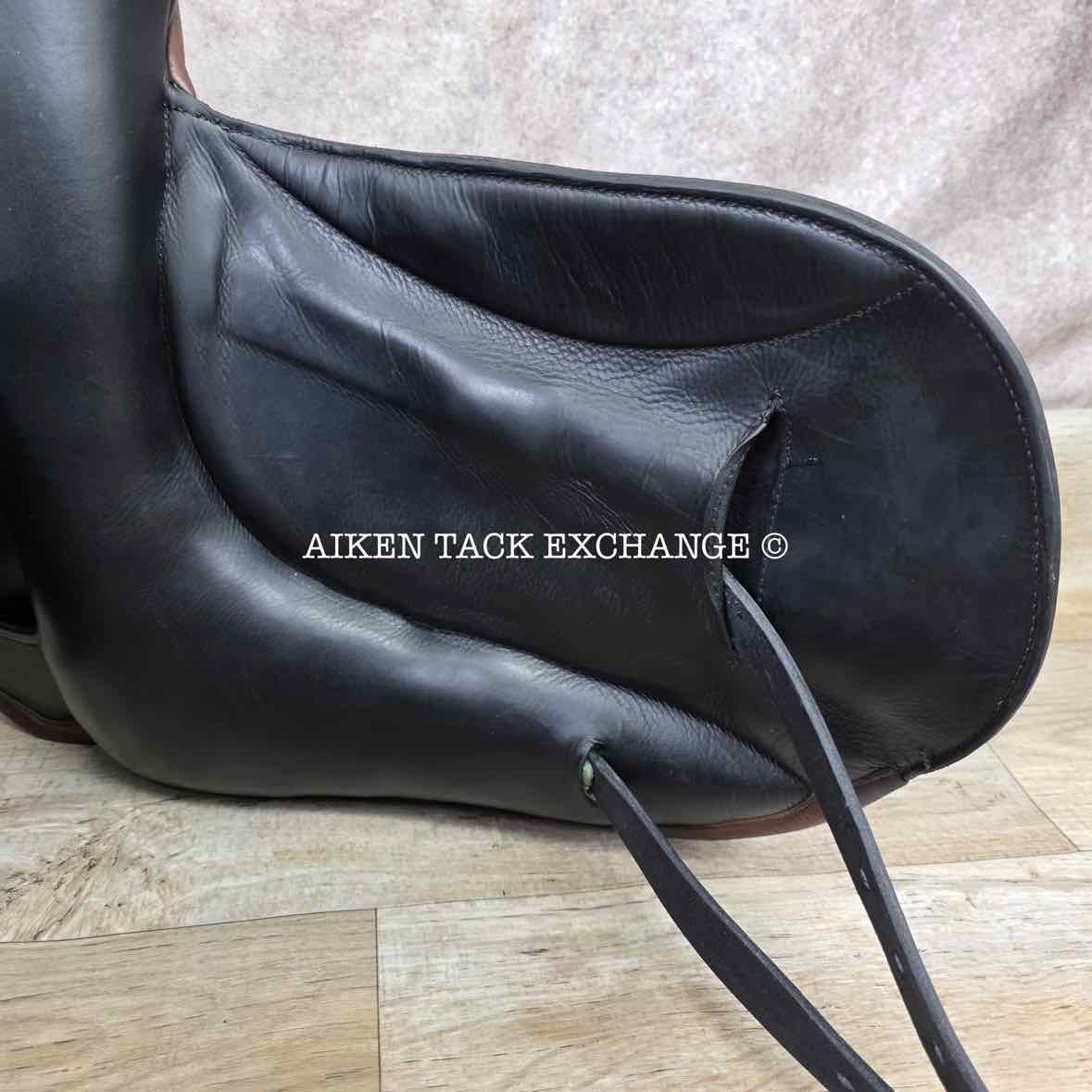 2014 Custom Saddlery Advantage Monoflap Dressage Saddle, 18" Seat, Adjustable Tree, Wool Flocked Panels