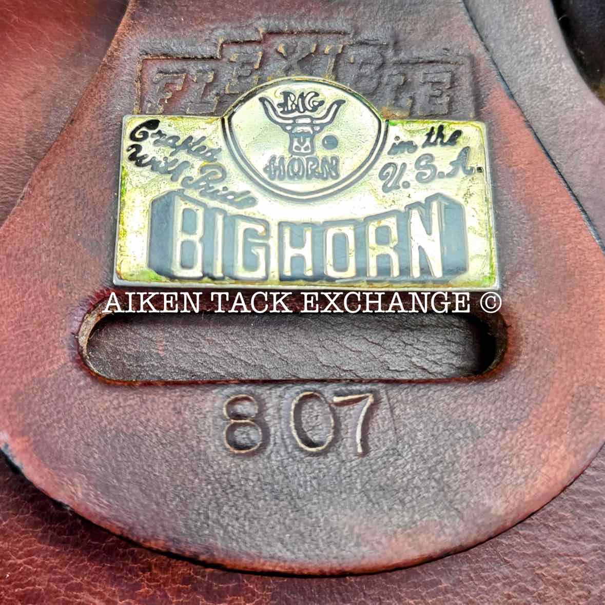 Big Horn Flex 807 Trail Endurance Saddle, 17" Seat, Flexible Tree - Medium Plus Fit with Endurance Bars