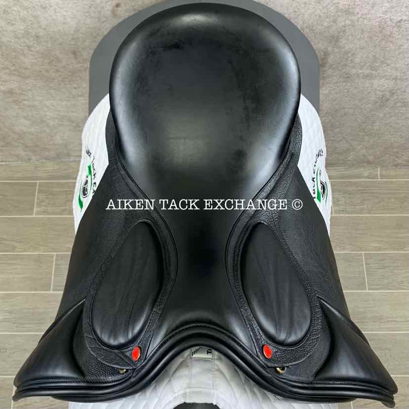 2023 SDL Lemke Buffalo Deluxe Dressage Saddle, 17.5" Seat, Medium Wide / Wide Tree, Wool Flocked Panels