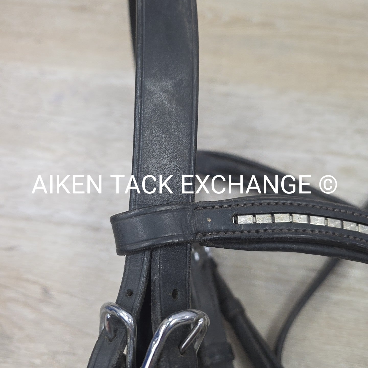BARGAIN BUNDLE: Dressage Bridle (Missing Flash) with Laced Reins & Flat Leather