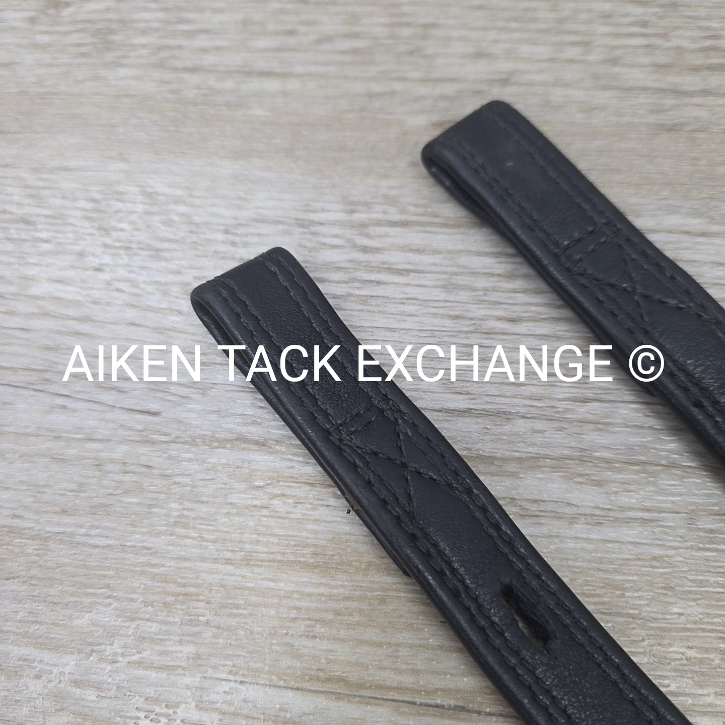 Prestige Single Strap Stirrup Leathers, Black, Size Medium