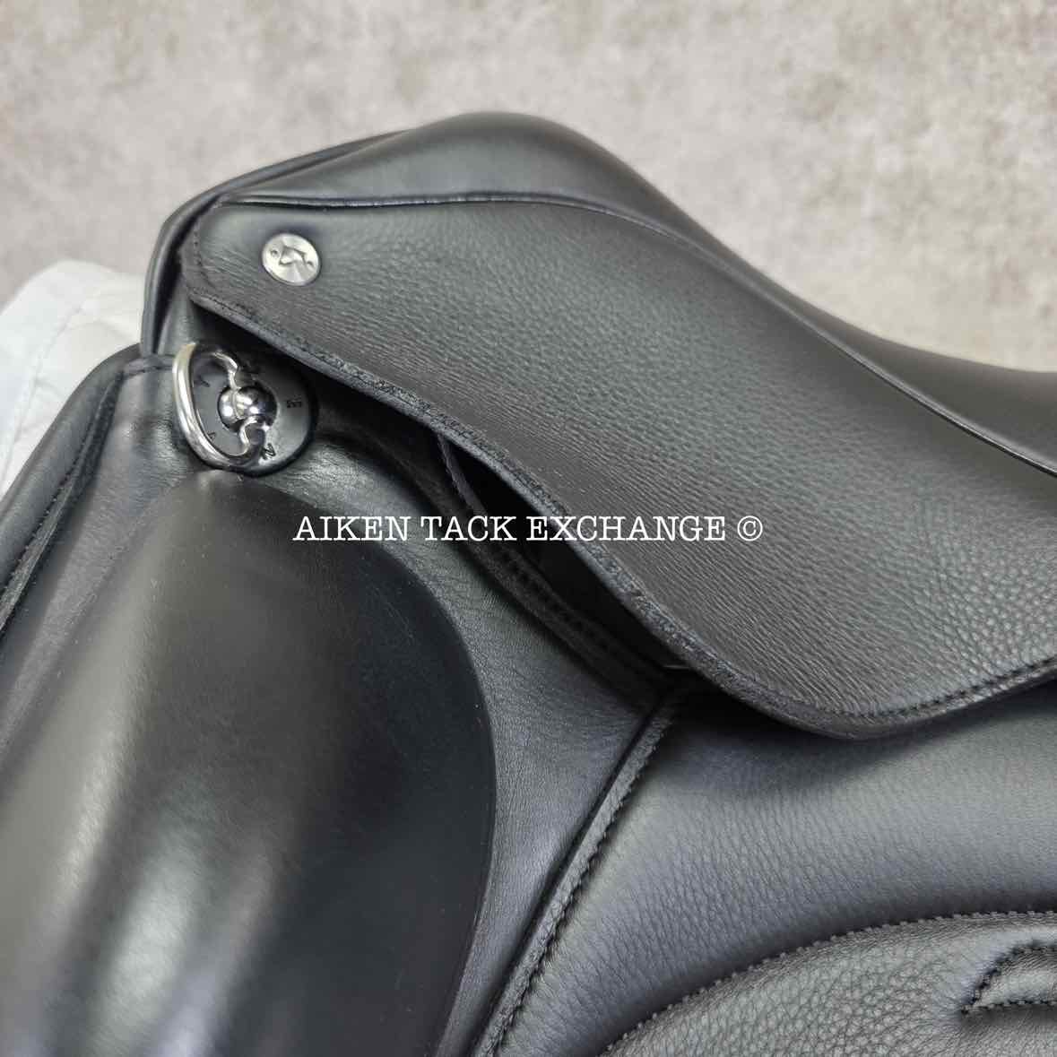 2023 Envy by Custom Saddlery Motion Monoflap Dressage Saddle, 17.5" Seat, Adjustable Tree, Wool Flocked Panels