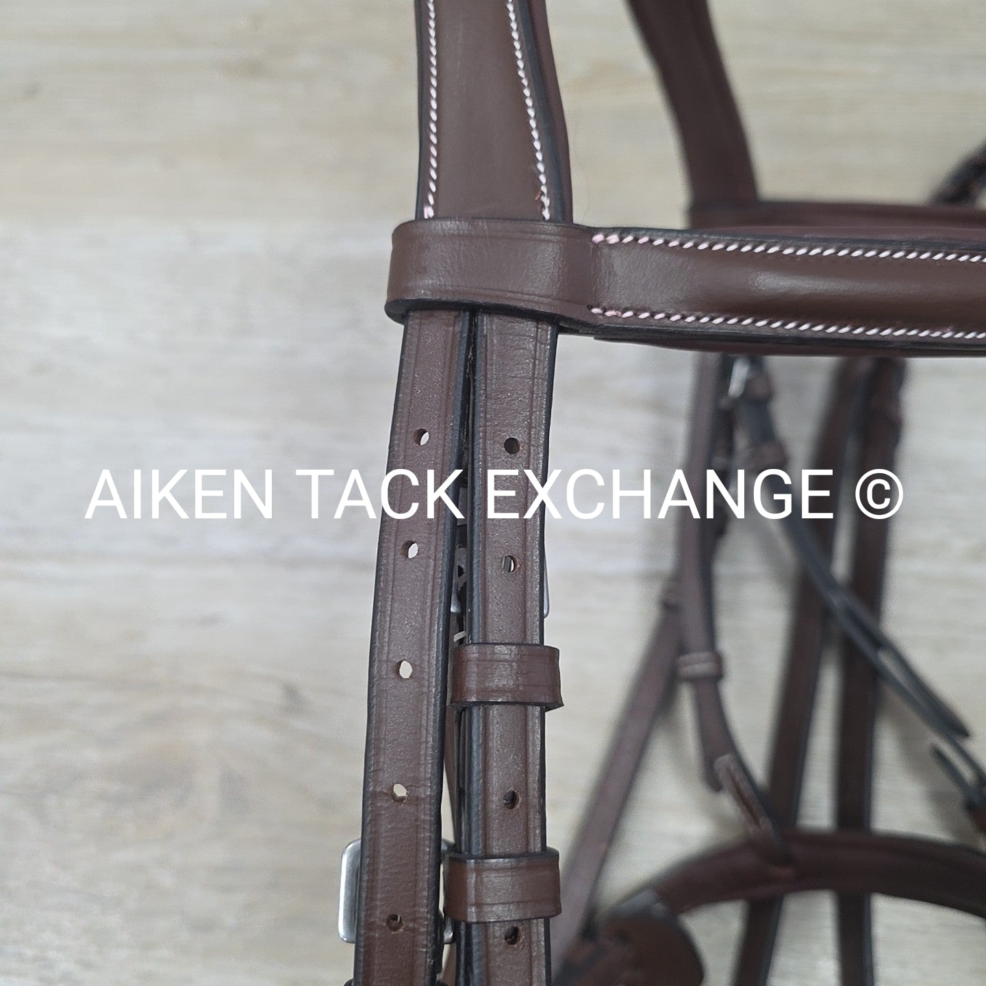 HDR Pro Mono Crown Fancy Stitch Padded Bridle with Reins, Brown, Size Full/Horse