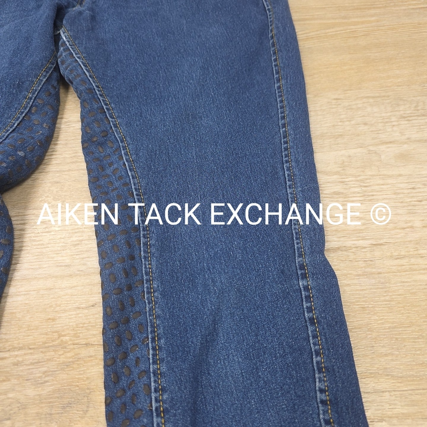 Denim Silicone Grip Full Seat Breeches, Size 30