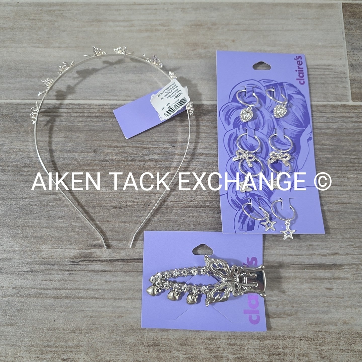 Claire's Hair Bundle - 1 Headband, 1 Hair Clip, 1 Pack of Hair Jewelry