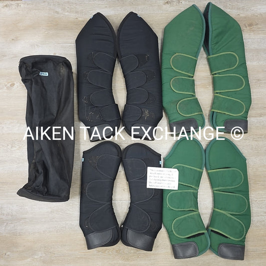 BARGAIN BUNDLE: Lende Shipping Boots with Case & Dover Saddlery Shipping Boots,
