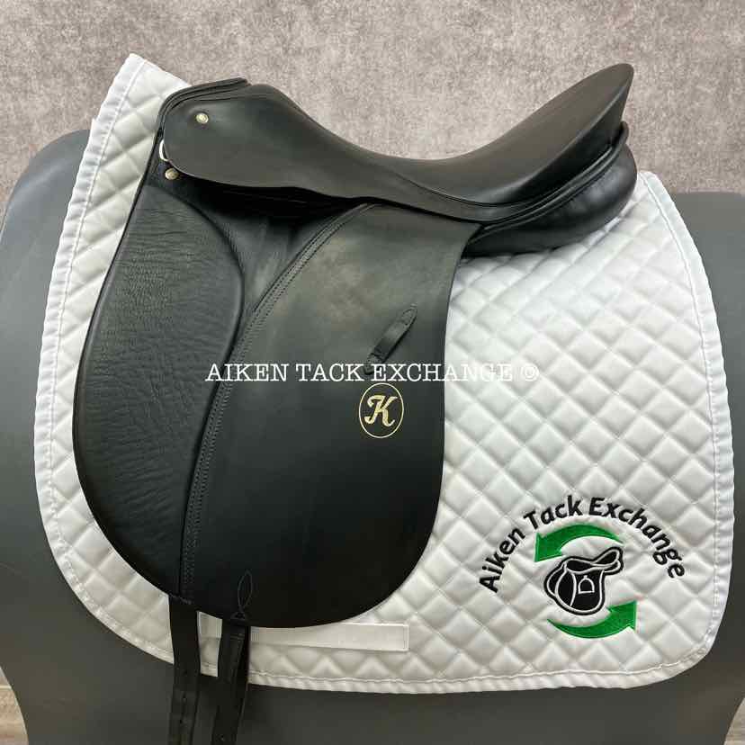 1990 Passier Katrin Dressage Saddle, 17" Seat, Medium Tree, Wool Flocked Panels