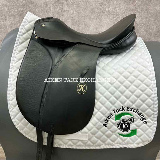 1990 Passier Katrin Dressage Saddle, 17" Seat, Medium Tree, Wool Flocked Panels
