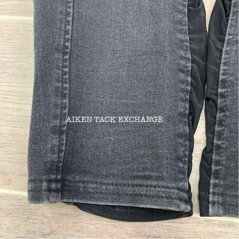 FITS Denim Silicone Full Seat Breeches, Size Medium