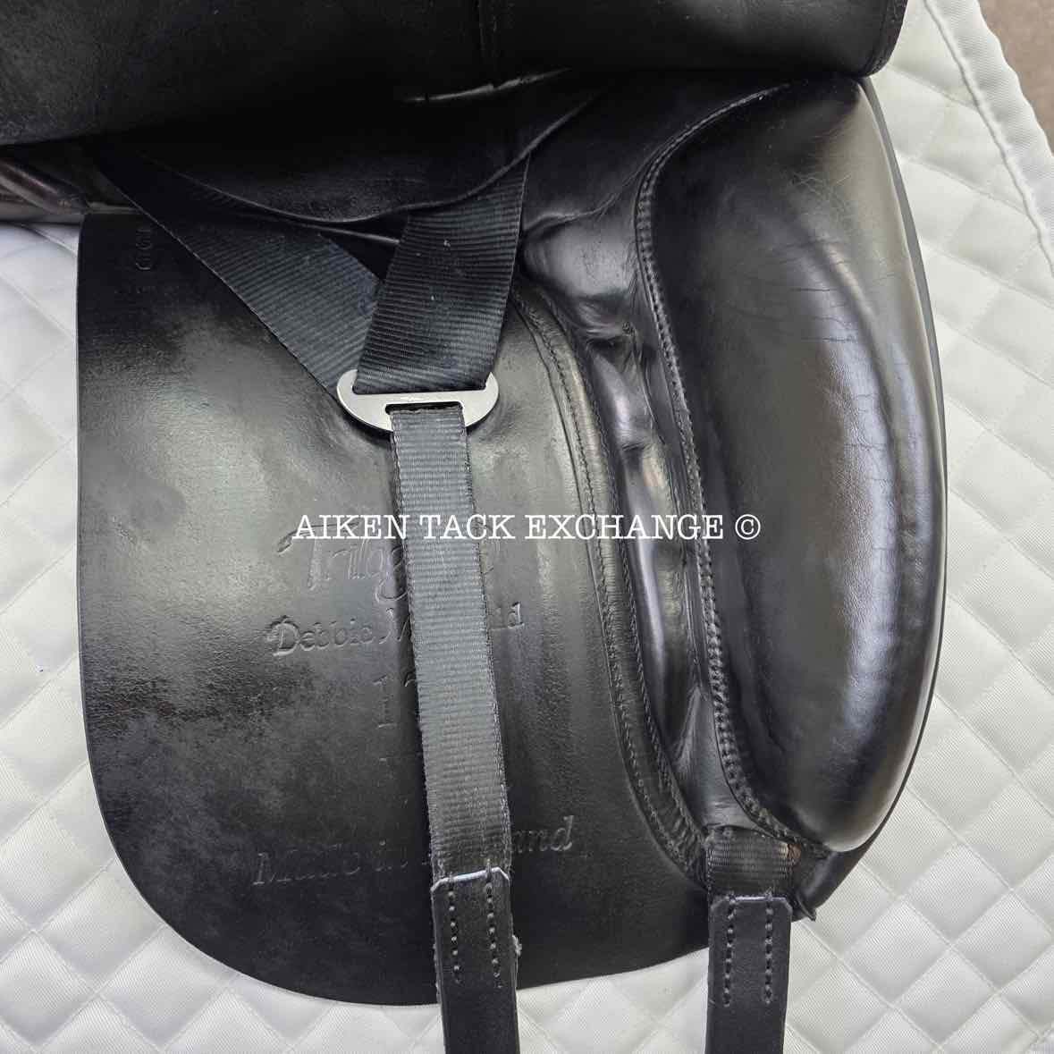Trilogy Debbie McDonald Dressage Saddle, 17" Seat, Wide Tree, Wool Flocked Panels