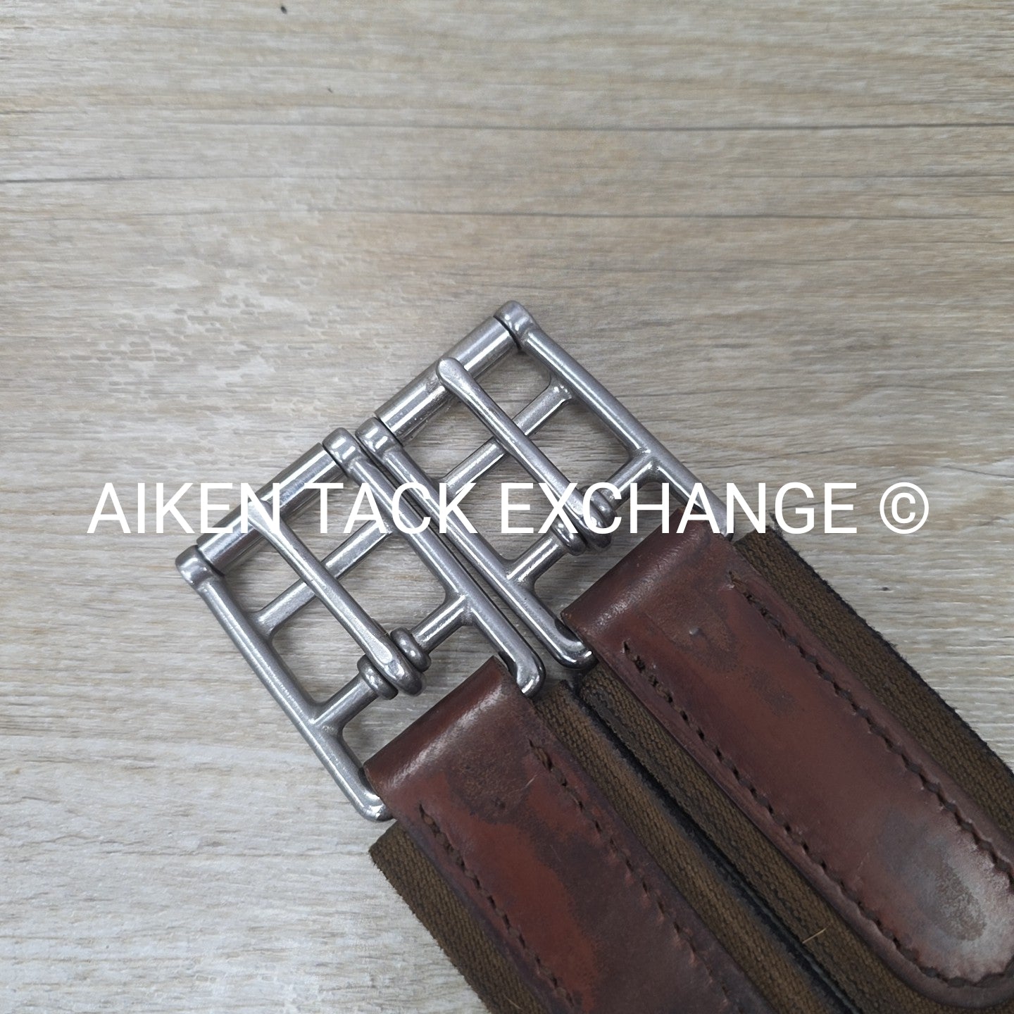 ThinLine Long Girth with Double End Elastic, Brown, 52"