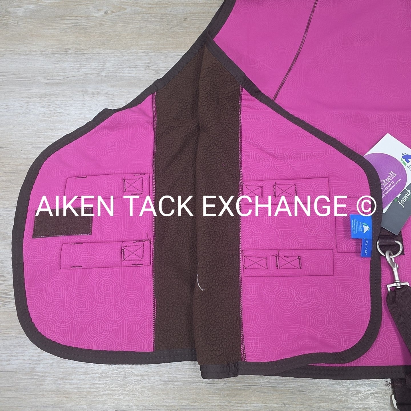 Fenwick Equestrian Softshell Cooler with Sherpa Fleece Lining, Pink, 62"
